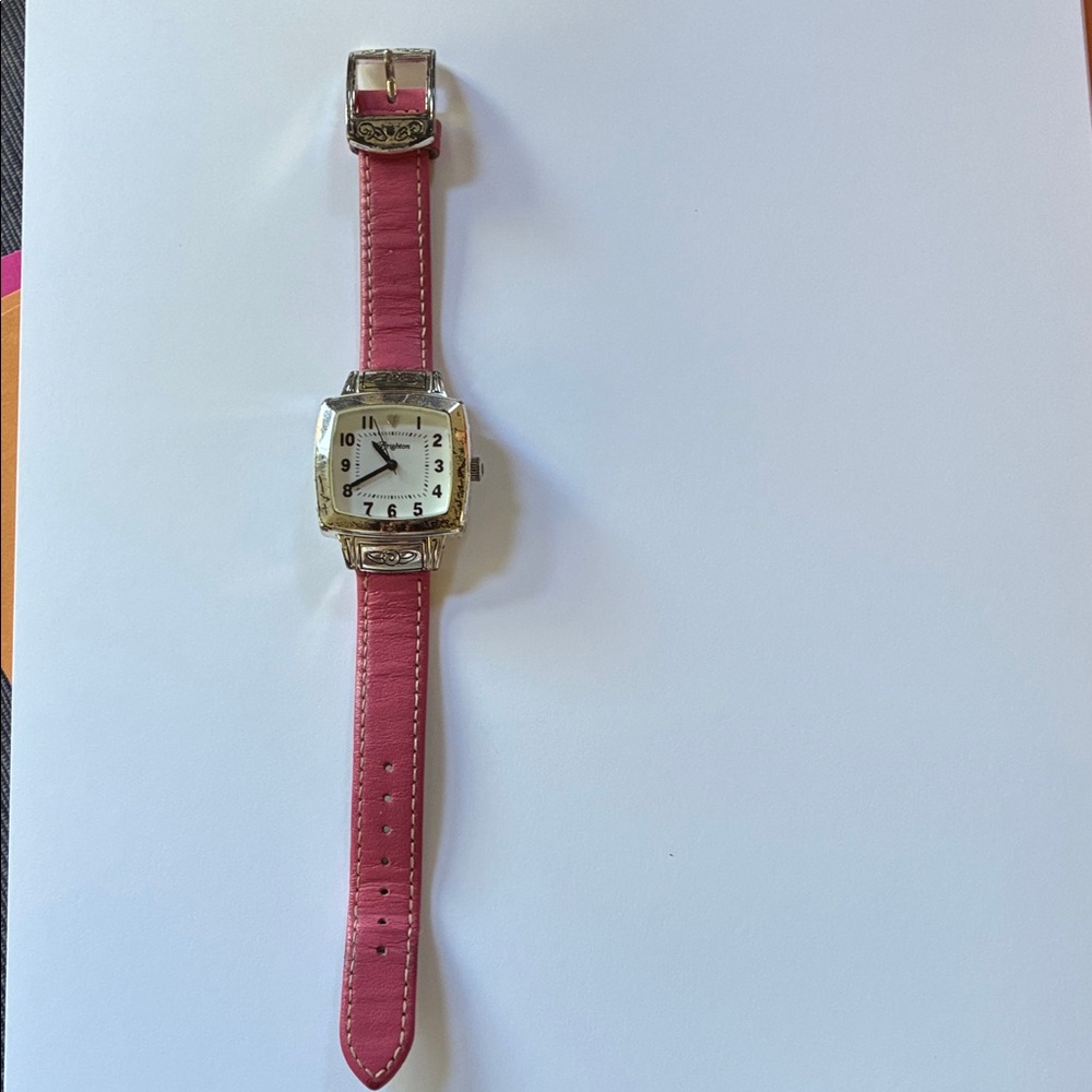 Brighton Pink and Silver Women's Watch